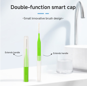 12 cái Interdental bàn chải chỉnh hình răng xỉa Răng Đầu chăm sóc răng miệng công cụ làm sạch loại bỏ mảng bám nha khoa <span class=keywords><strong>Flosser</strong></span> - Product Image 2