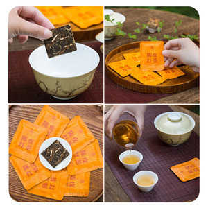 Thé noir du Yunnan de qualité supérieure, mélange de fleurs, saveurs assorties, thé noir compressé, thé noir Keemun, mini-pains de thé noir de 6 grammes - Product Image 4