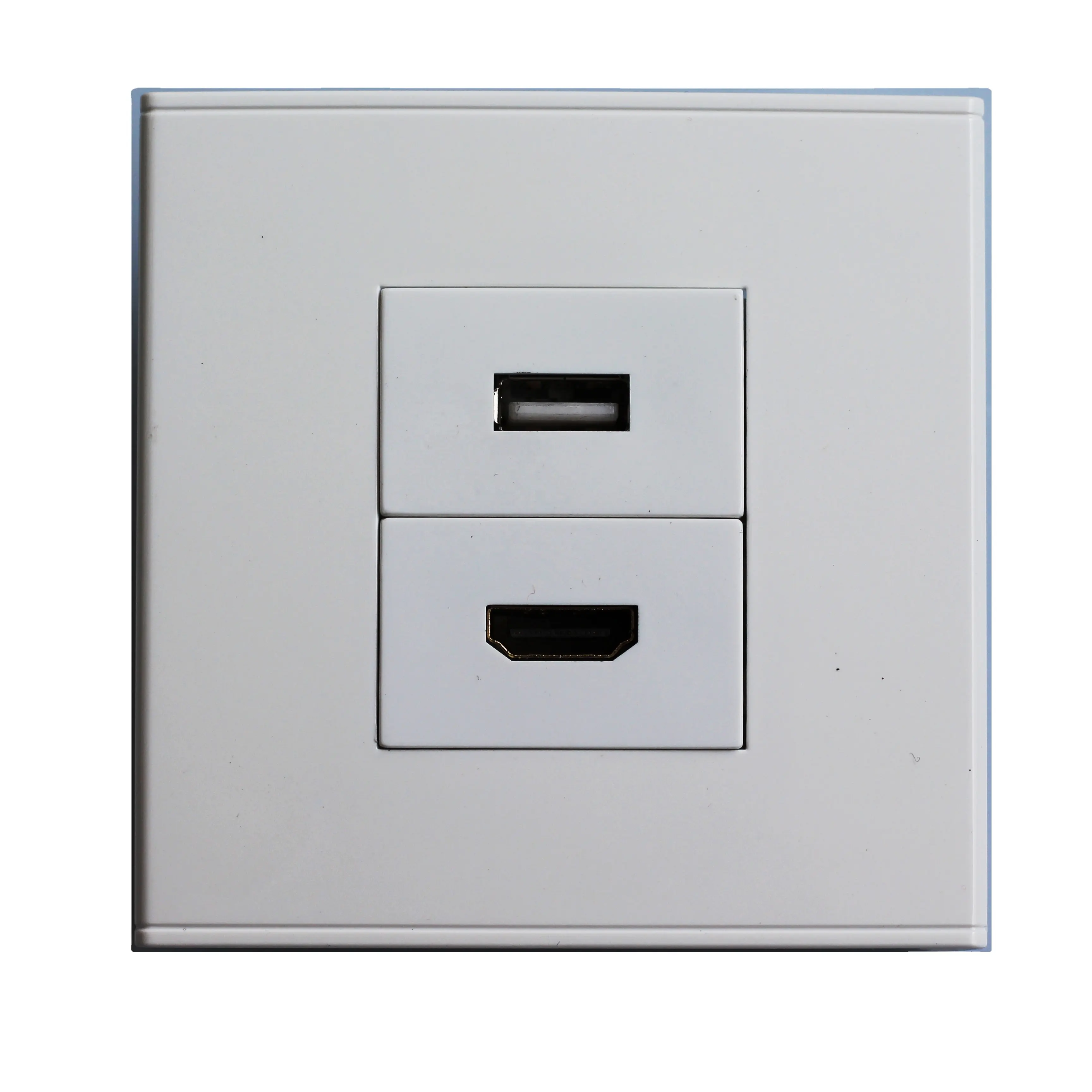 USB faceplate HD MI wall plate socket with functional module socket female to female connector