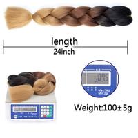 Échantillon gratuit 24 pouces 82 pouces Extension de cheveux de tresses jumbo au crochet Cheveux de tressage extra longs synthétiques ombrés Cheveux de tressage faciles