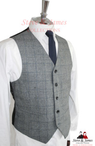 Chaleco de lana transpirable ajustado para hombre Steve James, chaleco de algodón informal inteligente para uso diario, ropa exterior de otoño, servicio OEM - Product Image 5