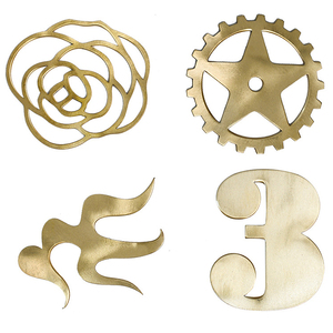 Placa de Identificación de Aluminio Metálico Cepillado Personalizada, Placas de Latón para Grabado con Adhesivo 3M en la Parte Posterior - Product Image 2