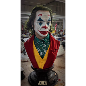 Nouvelle arrivée, statue en résine grandeur nature du Joker, personnage de film DC, buste de <span class=keywords><strong>Joaquin</strong></span> Phoenix, décoration pour la maison ou le bureau, sculpture - Product Image 1