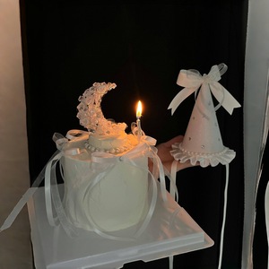 Decoración de Pastel de Luna Transparente de Acrílico con Cuentas, con Diseño de Miel y Dulzura, para Cumpleaños y San Valentín - Product Image 3