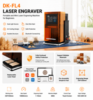 Machine de gravure laser miniature abordable avec système de refroidissement par air, facile à utiliser, pour le marquage laser des objets artisanaux