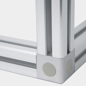 Aluminum Profile Connector 20 30 40 Square Three Way Angle Bracket Zinc Alloy Electrophoresis Industrial Use - Product Image 1