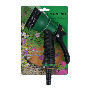 Pistolet à eau Huabangshi Garden, en plastique, 8 fonctions, buses à jets variables pour lavage de voiture, arrosage des plantes, nettoyage des sols - Product Image 3