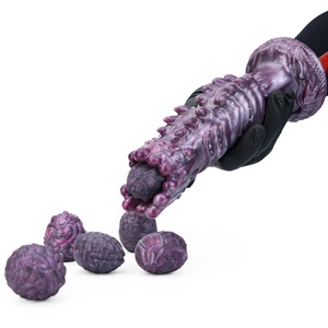 เครื่องกระตุ้นทวารหนักและช่องคลอดรุ่น N-MR5308 Zerg Tentacles พร้อมไข่เอเลี่ยน 6 ฟอง แบบกดด้วยมือ ทำจากซิลิโคนแบบกลวง สำหรับผู้ใหญ่เล่น BDSM - Product Image 2