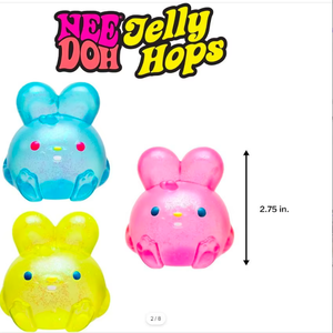 Jouet Squishy Lapin Parfumé Schylling Nee Doh Jelly Hops, Anti-Stress Sensoriel pour Adolescents et Adultes - Product Image 2