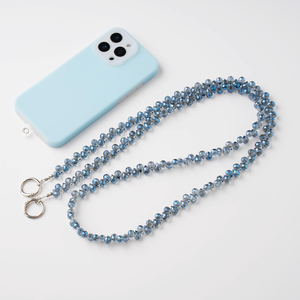 Trendy Handy-Kette mit Anhänger 32cm Länge Modell XY-213 Niedliche Perlen & Perlen Leder iPhone Phone Lanyard - Product Image 2