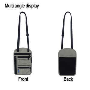 Pochette de voyage personnalisée en gros d'usine clés de cou billets portefeuille porte-passeport de blocage RFID pour organisateur - Product Image 5