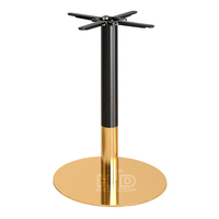 Vente en gros de pieds de table modernes en acier inoxydable avec pince pour bureau, café, bistro, restaurant, hôtels