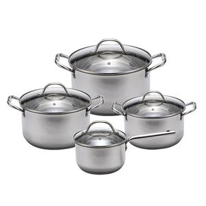 Ollas de acero inoxidable, juegos de utensilios de cocina <span class=keywords><strong>para</strong></span> el hogar <span class=keywords><strong>para</strong></span> placas de inducción de cerámica halógenas eléctricas de Gas - Product Image 1