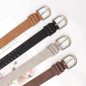 <span class=keywords><strong>Ceinture</strong></span> vintage western pour <span class=keywords><strong>femme</strong></span>, <span class=keywords><strong>ceinture</strong></span> en cuir PU, daim, velours, avec boucle en alliage, largeur 2,8 cm, pour jeans - Product Image 2