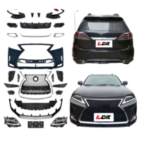 LANDOR Kit carrosserie noir de haute qualité pour RX350 2009-2015 2020 Sport Phares LED/Pare-chocs avant/Feux arrière Rétrofit/Mise à niveau