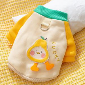 귀여운 만화 캐릭터 배낭 강아지 가을 겨울 두발 후드티 고양이 얇은 플리스 따뜻한 비숑 프리제와 테디 애완견 옷 - Product Image 4