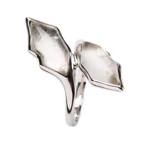Bague personnalisée en argent 925 avec pierres précieuses, artisanat italien, bijoux vintage, mode simple, pour femme, anniversaire - Product Image 1