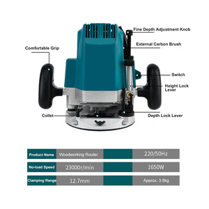 Professional 1800w Electric Wood Trimmer Router 110V/220V <b>Power</b> <b>Tool</b> High Precision Woodworking <b>Tool</b> for Global Sourcing - Product Image 2