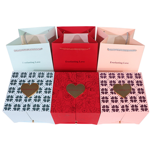 Moderna Scatola Regalo per <span class=keywords><strong>Gioielli</strong></span> <span class=keywords><strong>a</strong></span> Forma di Rosa Ecologica per <span class=keywords><strong>San</strong></span> <span class=keywords><strong>Valentino</strong></span> con Collana Abbinata per Fidanzata - Product Image 1