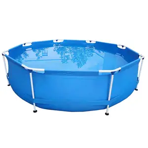 Piscina 10000l frame pool above ground steel frame pvc canvas swimming pool