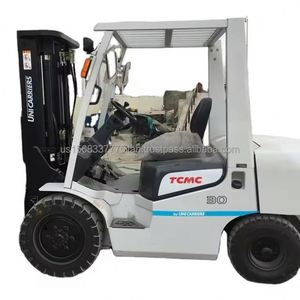 Great Performance TCM 30 Used Diesel Forklift 4X4 Drive Two Stage Mast 3m <b>Lifting</b> Height - Product Image 1