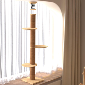 مصنع بالجملة خشبية السيزال تسلق خدش القط شجرة برج كبير - Product Image 4