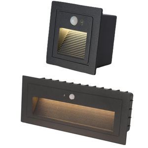 आउटडोर एलईडी एम्बेडेड फुटलाइट <span class=keywords><strong>3</strong></span> डब्ल्यू सीढ़ी कॉरिडोर दीवार लैंप सेंसिंग कदम प्रकाश - Product Image 2