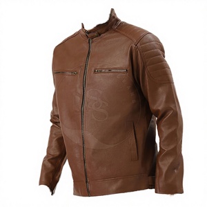 Chaqueta Acolchada para Hombre, Novedades al por Mayor, 2026, Cuero de Alta Calidad, Cuello Alto, Cierre de Cremallera, Otoño, Venta Directa - Product Image 3