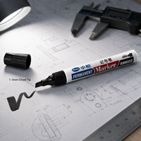 Marqueur industriel Sipa SM602, pointe biseautée 1-5 mm, encre permanente à séchage rapide, anti-séchage 72 heures, stylo couleur personnalisable