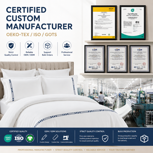 Ensemble <span class=keywords><strong>de</strong></span> literie brodé sur mesure OEM ODM, housse <span class=keywords><strong>de</strong></span> couette et taie d'oreiller pour hôtel, logo <span class=keywords><strong>personnalisé</strong></span>, motif, taille, linge <span class=keywords><strong>de</strong></span> <span class=keywords><strong>lit</strong></span> <span class=keywords><strong>de</strong></span> luxe - Product Image 6