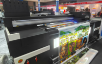 Mesin Printer Inkjet UV Hybrid 1.8m Roll to Roll dan Flatbed untuk Pencetakan pada Film Lunak Backlit, PVC, KT Board, Kulit, ACP, Akrilik