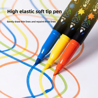 Marqueurs acryliques liquides STA en promotion, pointe pinceau souple de haute qualité, ensemble de stylos marqueurs 48/60/72 couleurs, marqueurs d'art à peinture acrylique
