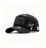 Gorra Trucker Maximalista con Logotipo Bordado Personalizado, Bordado 3D en Relieve, Parches de Fieltro con Sonrisa, Gorras Snapback de Estilo Urbano Ironic