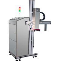 Printer Makanan Inkjet Satu Warna Otomatis Kecepatan Tinggi - Kepala Cetak Ricoh Desain Flatbed Khusus Kelas Makanan Tahan Lama 1 Tahun