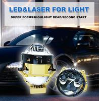 IDISON Z9 populaire 3 pouces trois tasses Double Laser Direct faisceau haut 12v 80W cinq lumière 6000K 5000K lentille de projecteur Laser pour voiture BMW