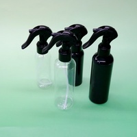 Flacon pulvérisateur de parfum pour cheveux en plastique PET de 100 ml, 150 ml, 250 ml, flacon pulvérisateur vide transparent noir de 100 ml pour cosmétiques