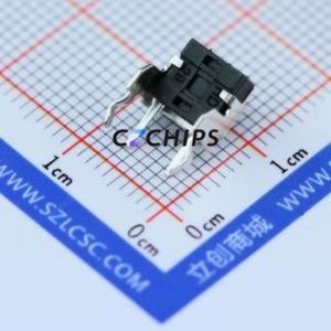 1825027-5 Tactile Switch Through hole Component (THT) Switch Single Pole Single Throw Round Button 1.6N Right Angle Insert - Product Image 2