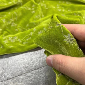 Jakarlı sosoie velwith De Bambou ipek jakarlı kadife kumaş ile özel beyaz ipek kadife kumaş Cheongsam Kimono için - Product Image 5