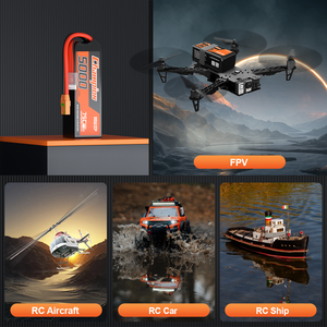 Ep pin lithium polymer gói 6S 5000mAh 6500 8000 máy bay RC xe FPV tàu mô hình 75C an toàn ổn định LiPo pin cho máy bay không người lái - Product Image 4