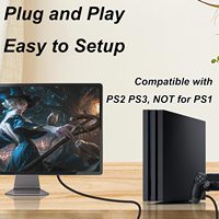Cable Scart de AUDIO/vídeo RGB para Sony PLAYSTATION, cable de conexión de repuesto de 1,8 M para PS1, PS2, PS3, TV, AV