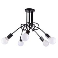 Lustre de salon en fer doré de style nordique, moderne, minimaliste, luxueux, avec éclairage LED, abat-jour en PVC, double usage pour chambre et salle à manger