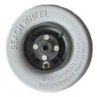 Roues pneumatiques de ballon de roue de plage de polyuréthane d'OEM 9 "pour chariot de kayak de chariot de plage