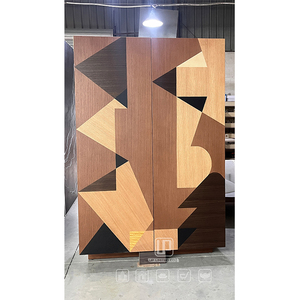 Armoire Moderne en Bois Marron, Meilleure Vente, pour Chambre, Hôtel, Appartement, Rangement de Vêtements 01 - Product Image 1