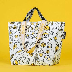 Promotional Bags Customized Reusable Woven Shopping Bag with Custom Logo for Concert Promotion Shopping Bag - Product Image 1
