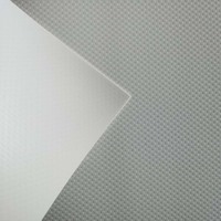Kain Membran PVC Tenun Bulat Berlapis Ganda 0.7mm 850gsm untuk Atap Tensile