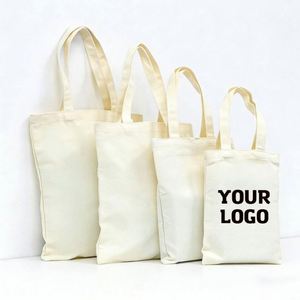 Sac fourre-tout en toile de couleur unie, taille personnalisable, sac à bandoulière en toile, sac en toile uni - Product Image 1