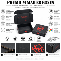 Boîtes d'emballage en cartons personnalisés, petites boîtes de colis de livraison rouge noir mat pour cartes à jouer au poker