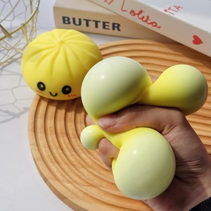 Juguetes Antiestrés de TPR en Forma de Dumpling, Bolas Blandas de Peluche para Aliviar el Estrés, Juguetes Sensoriales para Niños y Niñas - Product Image 3