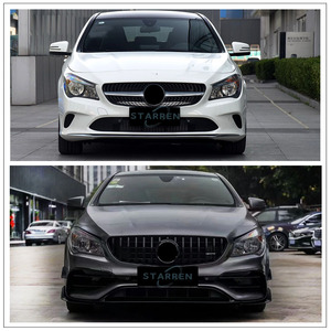 Kit carrosserie pour <span class=keywords><strong>Mercedes</strong></span>-Benz, mise à niveau de la Classe <span class=keywords><strong>CLA</strong></span> W117 2014-2018 vers la Classe <span class=keywords><strong>CLA</strong></span> A45 <span class=keywords><strong>2020</strong></span>, nouveau système de carrosserie, pare-chocs avant, pare-chocs arrière - Product Image 2