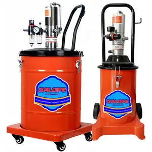 OEM Factory Pneumatic Lubricator Gun High Pressure Pneumatic Grease Pump 40L Air Operated Bucket Grease Pump Auto Grease Pump